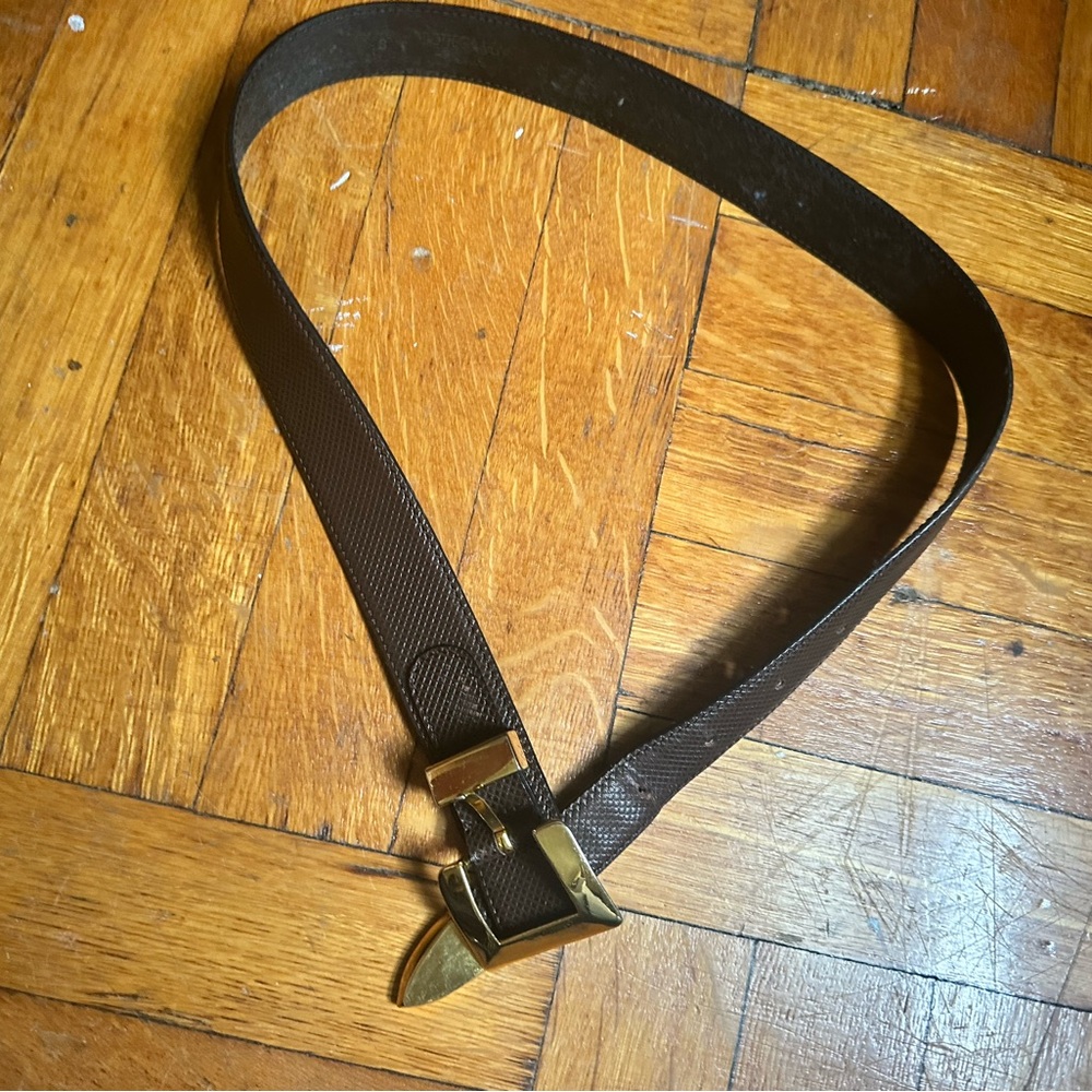 Bottega Veneta Brown Leather Belt